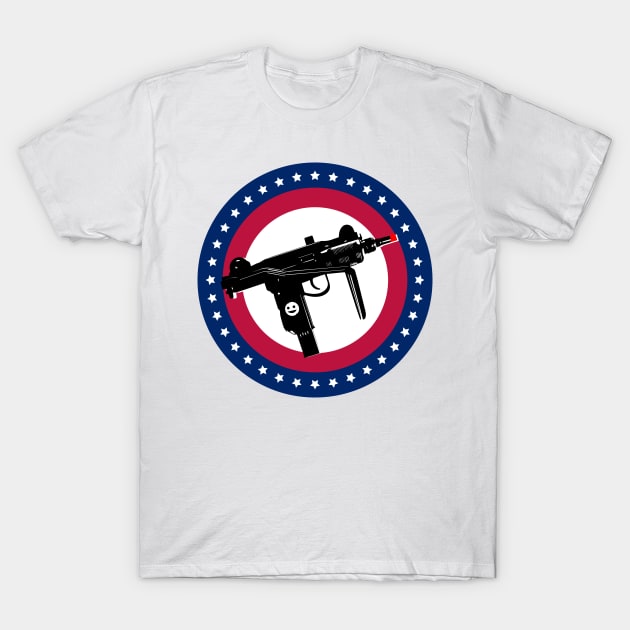 Irreverent Collection: Toy Gun - American Flag T-Shirt by Biagiode-kd